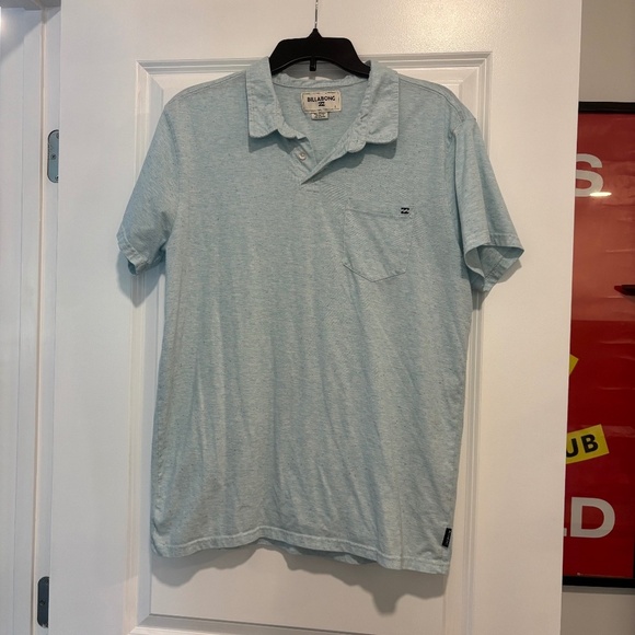 Billabong Other - Men's Billabong Heather Baby Blue Polo